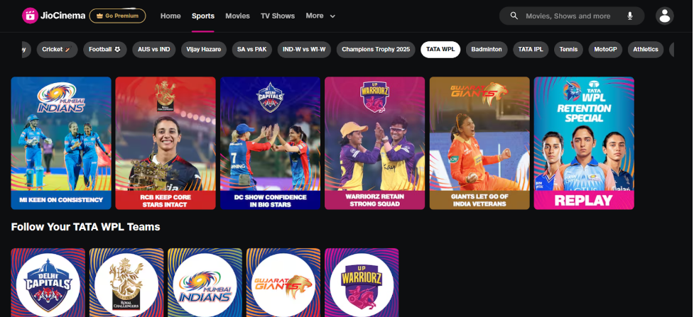 JioCinema - WPL 2025 Live Streaming JioCinema - WPL 2025 Live Streaming